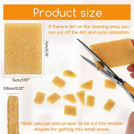12 Pieces Glue Residue Pick-Up Eraser Rubber Cement Eraser Rubber Cleaning Eraser for Removing Adhesive and Residues from Paper Plastic and More