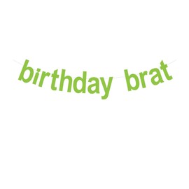 Birthday Brat, Birthday Brat Decorations, Brat Themed Birthday Party Ideas, Birthday Brat Banner, Brat Birthday Party, Lime Green Birthday Brat