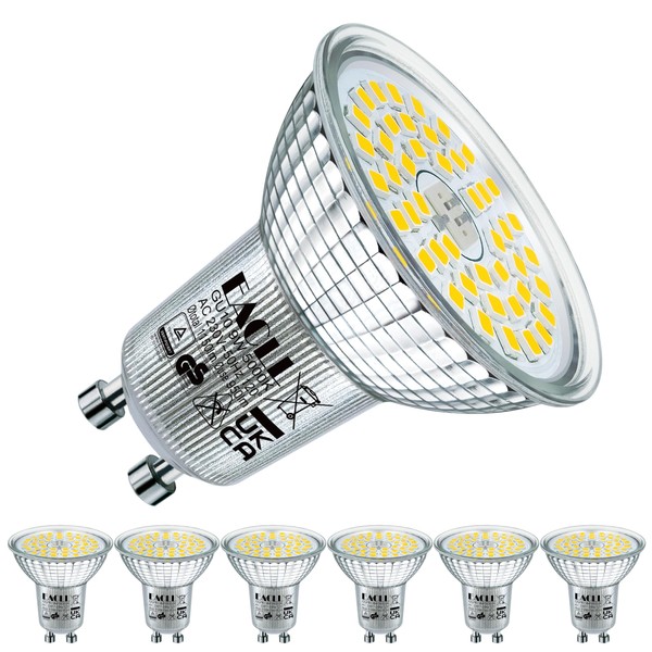 EACLL EACLL GU10 LED Kaltweiss 9W Ersetzt 125W Halogen Leuchtmittel,