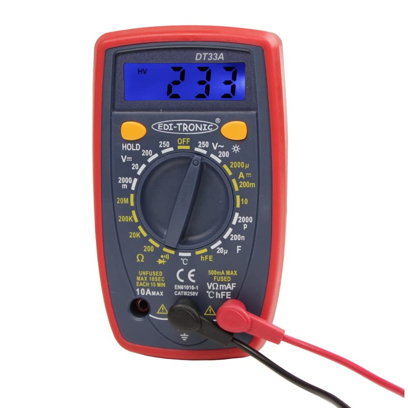 Digital Multimeter Voltmeter Voltage Tester Capacity Meter Temperature