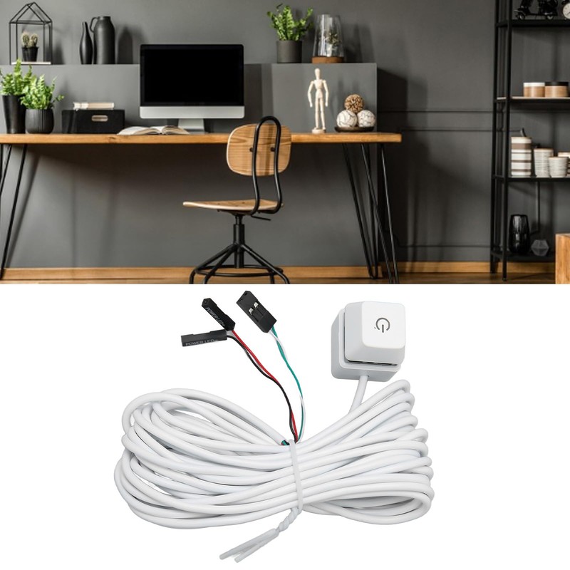 Desktop Computer PC Power Button Switch, Mechanical Key External Desktop