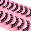 10 Pairs of 3D Artificial Eyelashes Russian False Natural Look