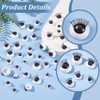 PH PandaHall 6 Sizes 3D Safety Eyes with Eyelash 24
