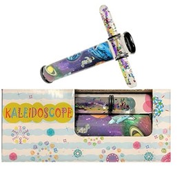 Star Magic Kaleidoscope Glitter Tube, Liquid Motion Kaleidoscope, Glitter Filled Tube Kaleidoscope 6 Inch Scope,Space, in Gift Box