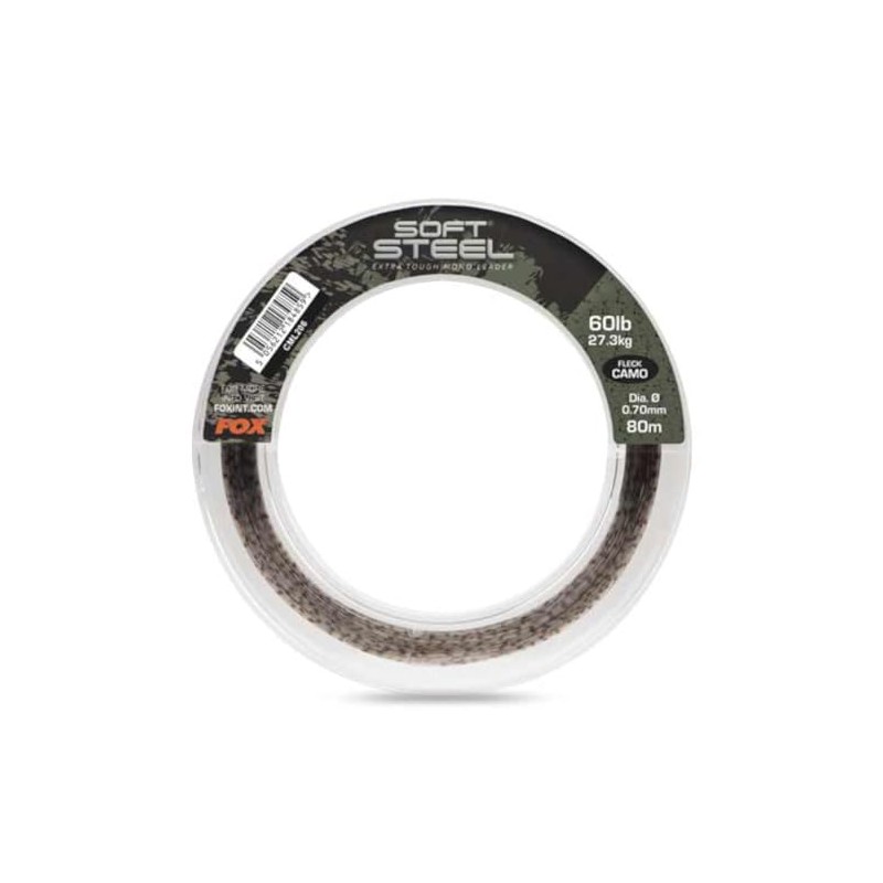 Fox Soft Steel Fleck Camo Leader 60 lb (27.3 kg)