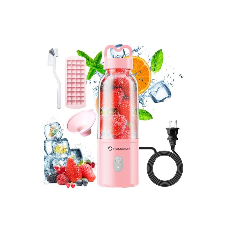 HOMEXUP Portable Personal Blender - Ideal for Smoothies & Juices