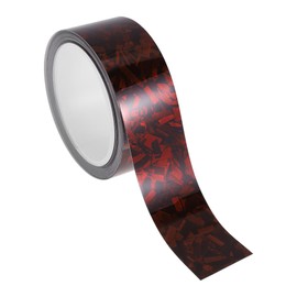 X AUTOHAUX Pinstripe Tape 40mmx8.5m Forging Pattern Car Stripes Pinstripe Decals for Car Motorcycle and Boat Racing Stripes DIY Stickers Red 1 Pcs