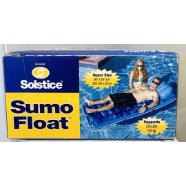 Solstice Massive Sumo Size Inflatable Swimming Pool Float With Pillow Head Rest