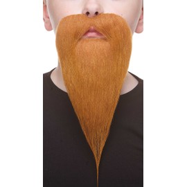 Mustaches Self Adhesive Philosopher Fake Beard for Kids, Novelty, Small False Facial Hair, Costume Accessory for Children, Ginger Color