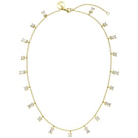 Purelei Powder Women's Necklace (Signature Collection), Stainless Steel (Gold, Silver & Rose Gold), (40/45 cm Length, Adjustable), Jewellery, Waterproof, Sterling Silver