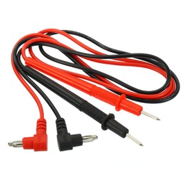 YOKIVE 2pcs Test Lead Multimeter Probe Cable with Banana Plug for Electronic Components Testing Electronic Work (Red, Black, 1000V, 10A, 65Cm)