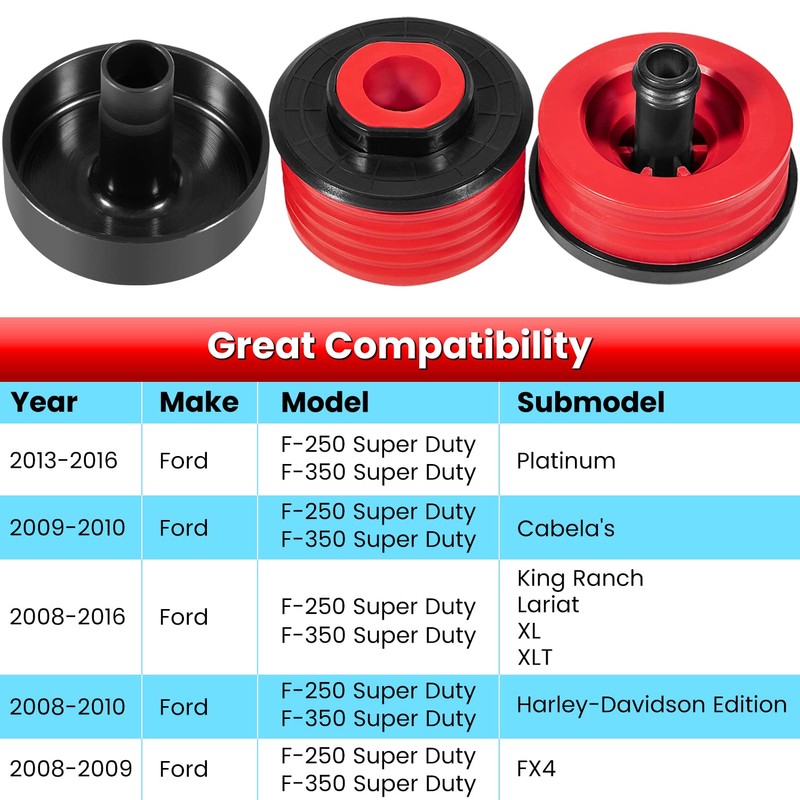 Silicone Body Mount Kit for 2008-2016 Ford F-250 F-350 Regular