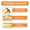 GASHER 5 pcs Brass Hose Barb Tee, 3-Way Tee Hose