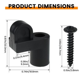 Aifeier ET 16 Pack 3/8 Inch Window Screen Clips with Screws