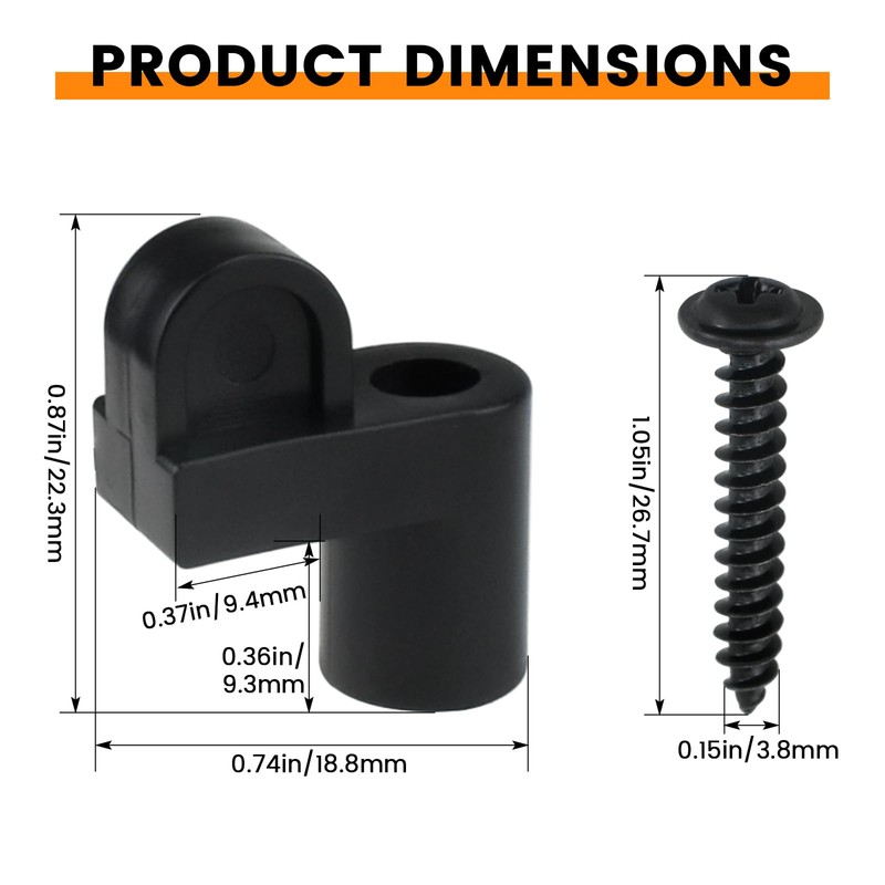 Aifeier ET 16 Pack 3/8 Inch Window Screen Clips with