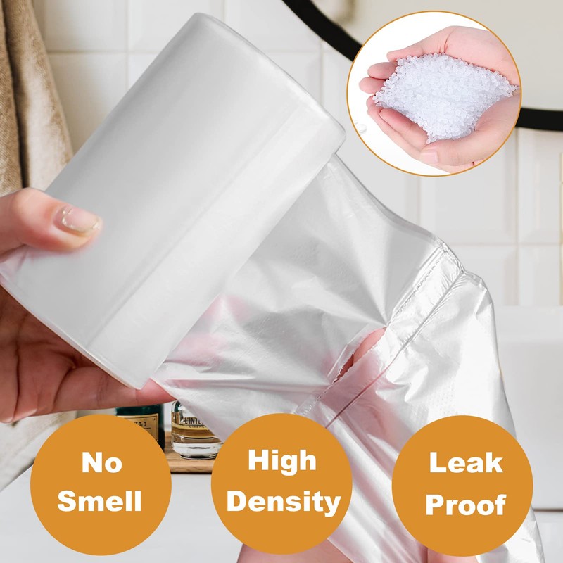 0.5 Gal Trash Bags Small 240 pcs Clear Strong Tiny