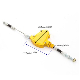 FXCNC CNC Aluminum Line Easy Stunt Pull Clutch Cable Lever Replacement System Compatible with Gold