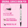 iMethod Curved Eyebrow Pencil, Eyebrow Pencil, 2-in-1 Dual-Ended Eyebrow Pencil