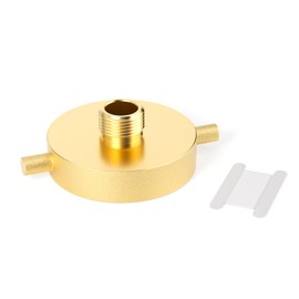 GASHER 2-1/2" NST (NH) Female x 2" NPT Male Brass Fire Hydrant Adapter With Pin Lug Brass Fire Equipment
