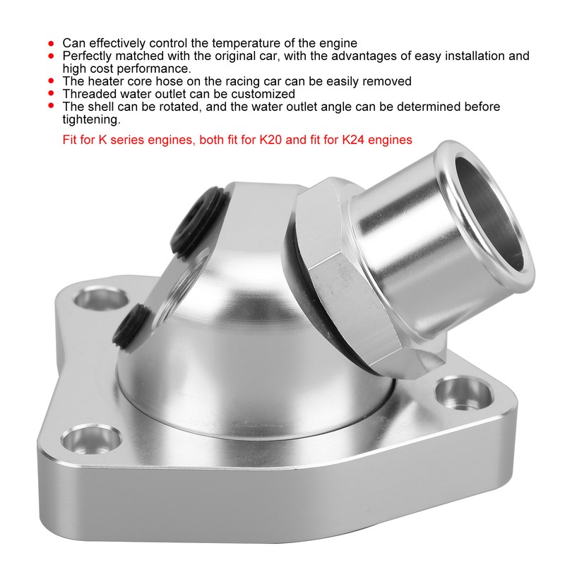 Thermostat Housing 180 Degree Swivel Neck Modification Hose Fit for