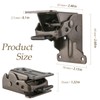 CHEUKYIU Pack of 4 Folding Hinge, Table Legs, Hinge, Folding