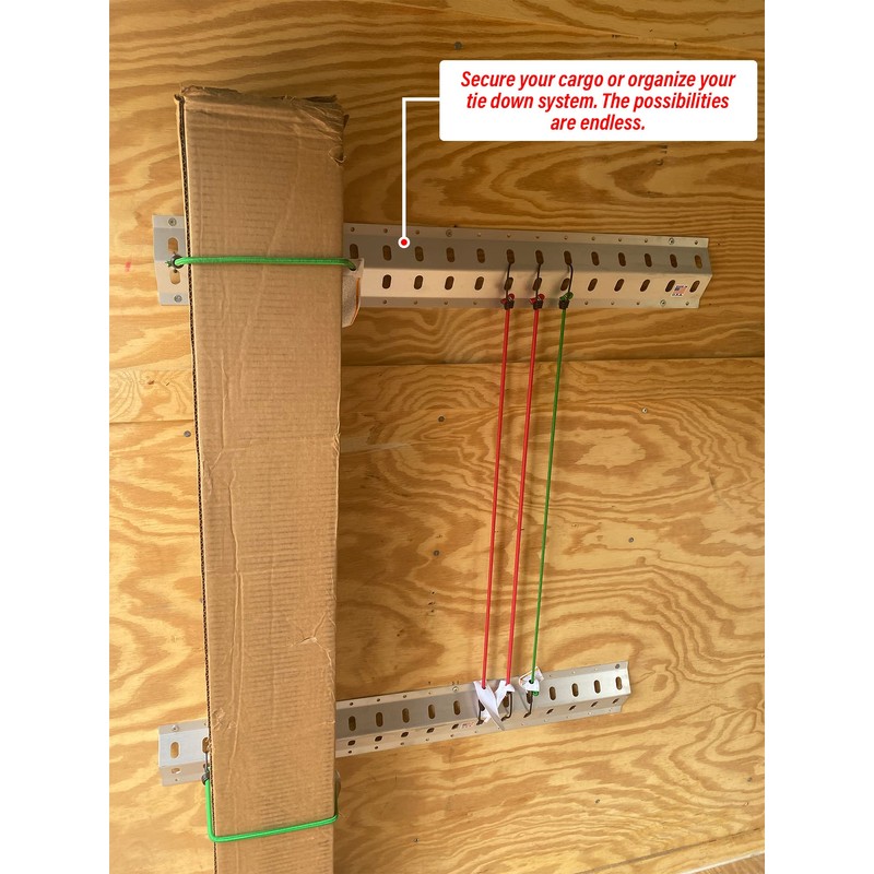 Pit Posse 72" Trailer Track Tie Down System Cargo Rail