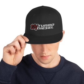 12v Diesel Engine 12 Valve 5.9l Snapback Hat Black