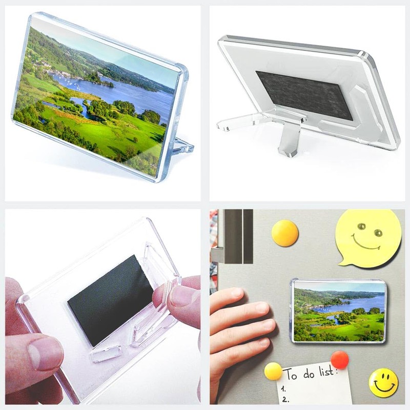 Classic Rectangle Magnet with Stand - Lake Windermere English Lake