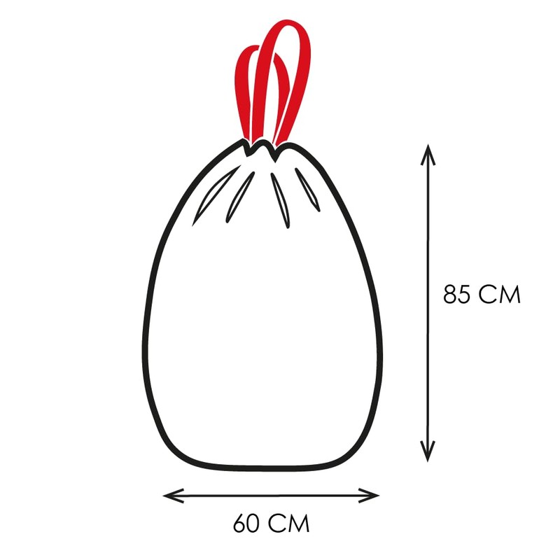 Alfapac - 10 Bin Liners 50L High Elastic Heavy Duty