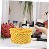 CAXUSD Nordic Style Cotton Rope Basket Versatile Storage for Cosmetics