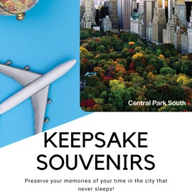 Central Park South Panorama – New York City Photo Souvenir Refrigerator Magnet – NYC Fridge Cool Magnet – New York Landmarks Keepsake Collectible Gift Magnets