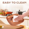 Toutrop Non-Stick Copper Square Frying Pan, 12" Chef Skillet with