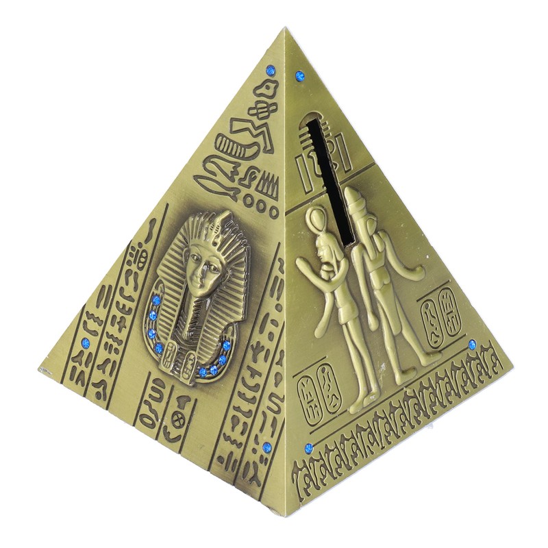 Egyptian Pyramid Model Green Bronze Large Retro Classic Exquisite Decorative