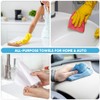 AIDEA Microfiber Cleaning Cloth Roll, 55 Sheets Shop Towels Washable,