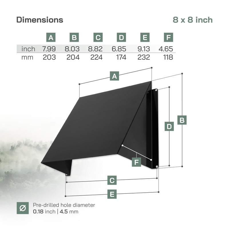 Vent Systems 200 x 200 mm / 8" x 8"