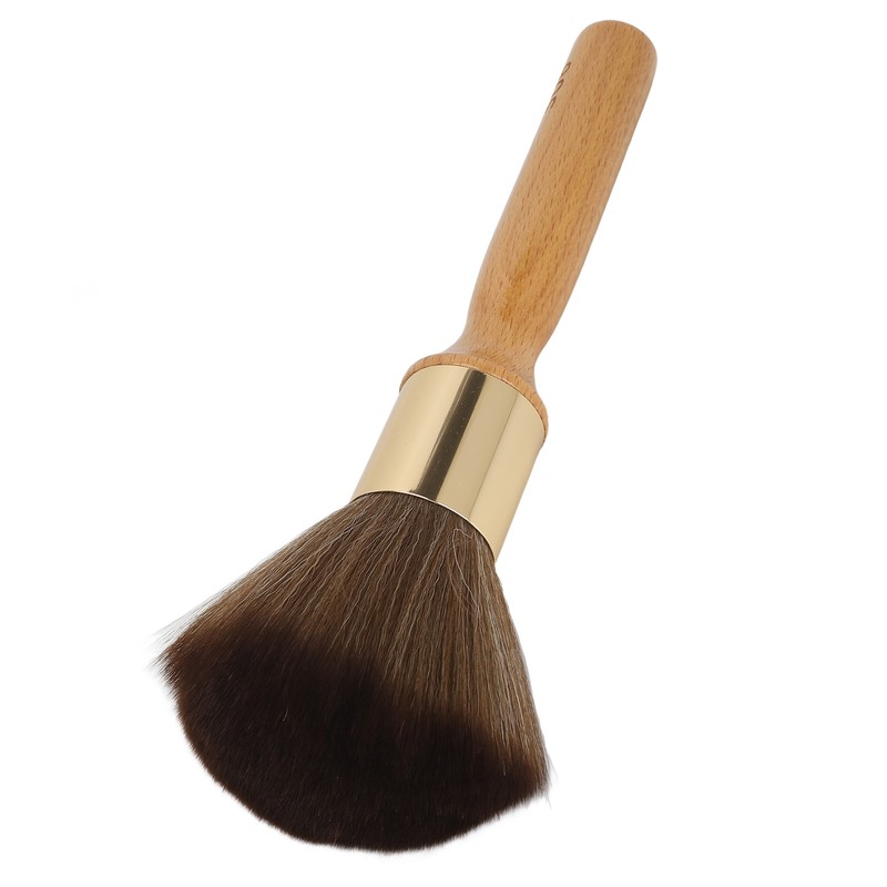 Neck Duster Brush Beech Wood Ergonomic Handle Portable Broken Hair