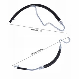 Vorally 3Pcs Power Steering Pressure Line Hose Assembly Compatible for Silverado GMC 2500 HD 3500 6.6L V8 Turbo Diesel Hydroboost Power Steering Pressure Return Hose Replace 365453 358980 3401941