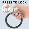 ROCKBROS Anti-Theft Bike Cable Lock, Black, Portable, Key Lock, Rustproof