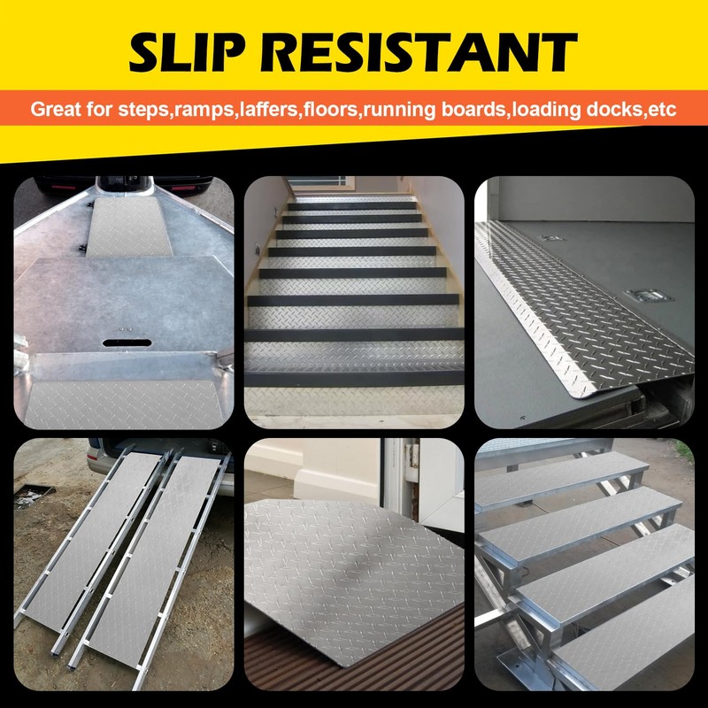 Diamond Plate Aluminum Sheet – 3003 H22, 17GA 0.045" Thick,