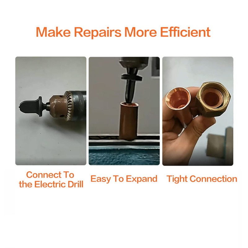 6PCS HVAC Swage Tool Copper Pipe Expander Set- Copper Pipe