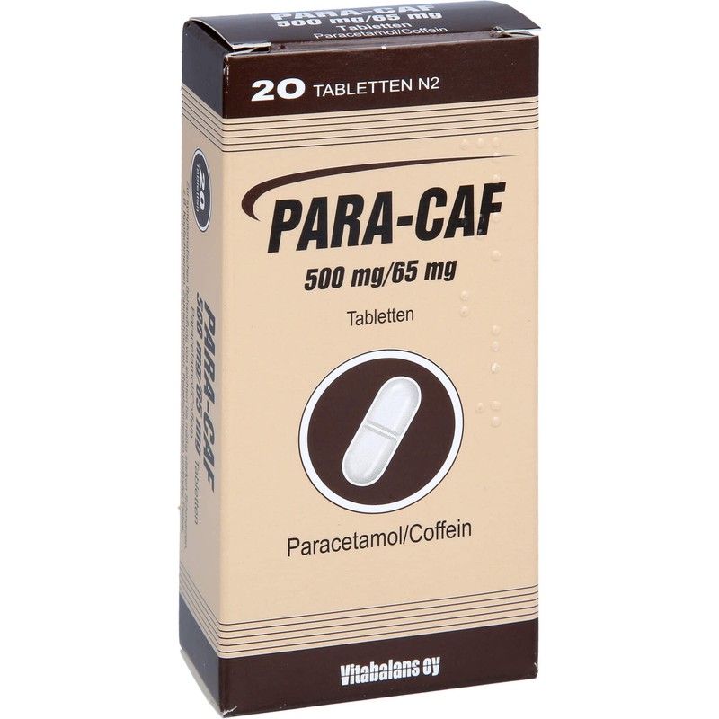Para Caf 500 mg/65 mg Tablets Pack of 20