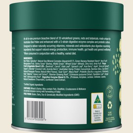 Natural Life Greens & Reds with Bee Pollen Pineapple & Mint 240g