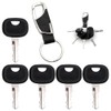 VooGenzek 5 pieces 14603 ignition key, construction machine key, with