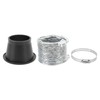 Turbo Air Intake Pipe Funnel Kit Universal Rubber Carbon Fiber