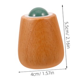 Healeved Jade Facial Roller for Neck and Face Massage Portable Skin Care Tool Improves Elasticity Relieves Fatigue for