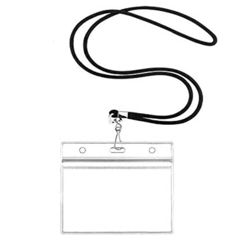 Proof ID 2 Pack Card Holder Zip Lock w/ Lanyards