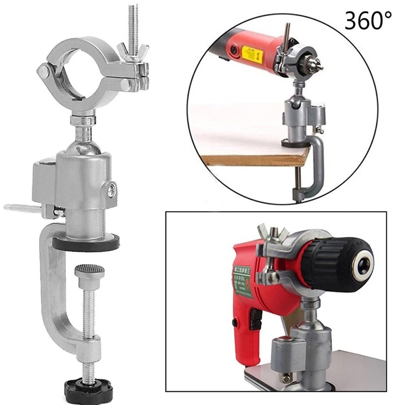 aleawol Electric Drill Stand, 360 Degree Rotation, Multifunctional Vertical Drill