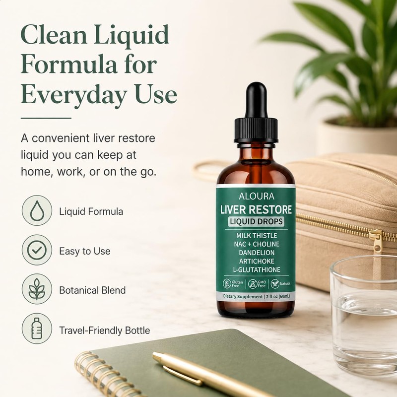 Liver Restore Drops, Complete Liver Support to Restore Energy and