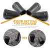 Kisangel 10pcs Rubber Hiking Pole Tips Protectors for Walking Sticks