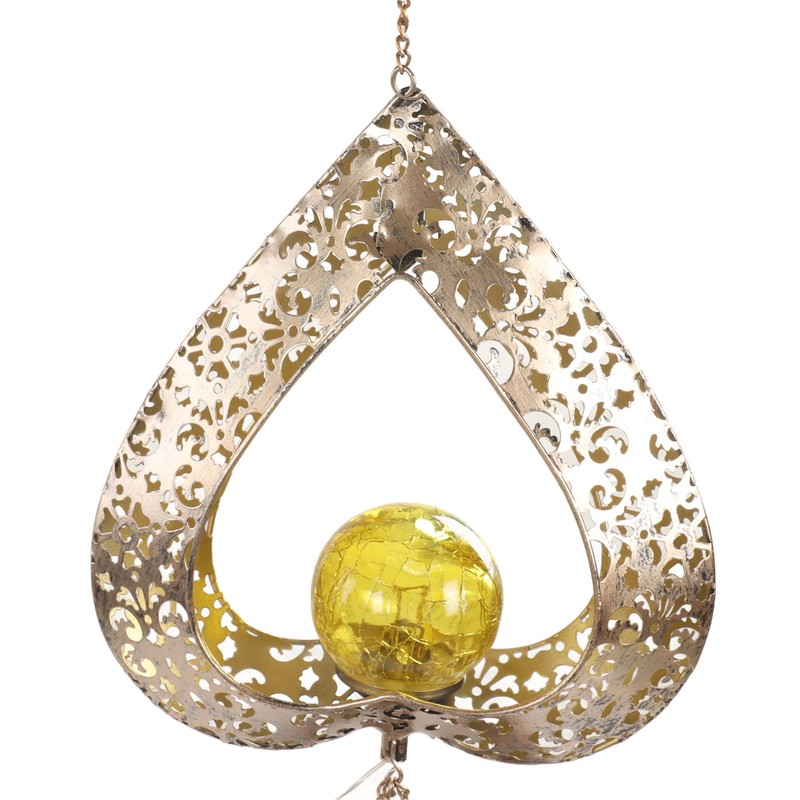Outdoor Solar Wind Chime Light Hanging Warm LED Mobile Hanging